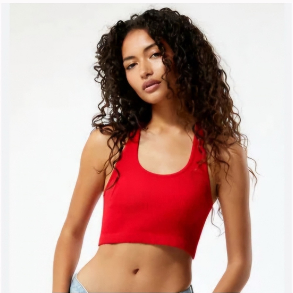 NWT- Contour By Pacsun Red Halterneck Top, red, size small